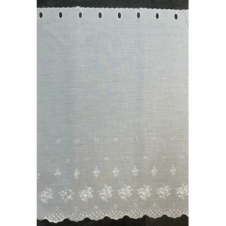 1,8 m valletje nr.109 hoogte 59cm wit / valletjes gordijnen