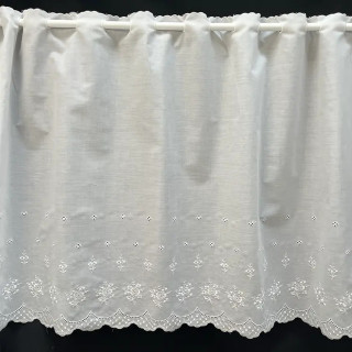 1,8 m valletje nr.109 hoogte 59cm wit / valletjes gordijnen