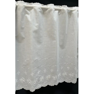 1,8 m valletje nr.109 hoogte 59cm wit / valletjes gordijnen