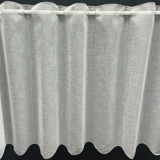 Valletje nr. 1 hoogte 60cm wit met grijs | Vitrage valletjes