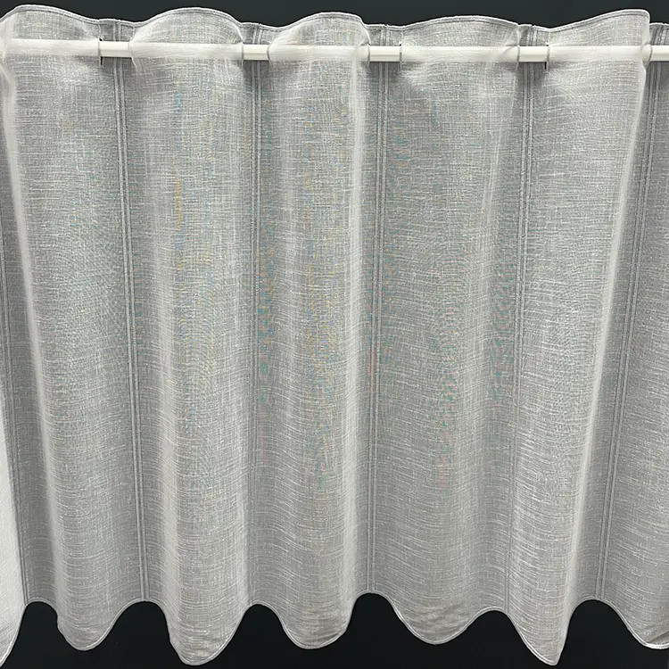 Valletje nr. 1 hoogte 60cm wit met grijs | Vitrage valletjes