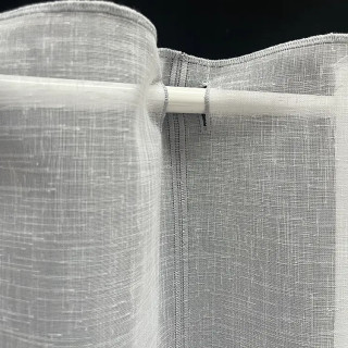 Valletje nr. 1 hoogte 60cm wit met grijs | Vitrage valletjes