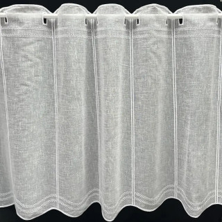 Valletje nr. 435 wit met hoogte 60cm / valletjes gordijnen