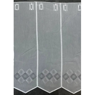 Valletje nr.116 wit met grijs 60cm hoog