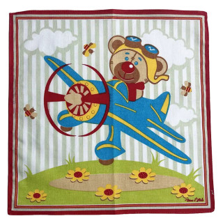 Kinder zakdoeken Teddybeer | 6 stuks 27x27cm