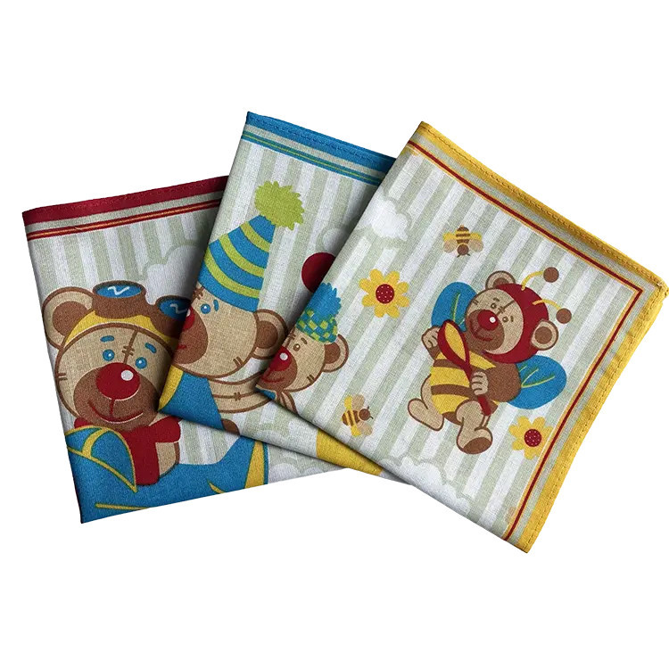 Kinder zakdoeken Teddybeer | 6 stuks 27x27cm