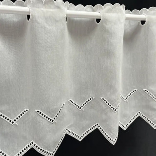 2,75 meter valletje nr. 488 hoogte 31cm creme | Vitrage valletjes