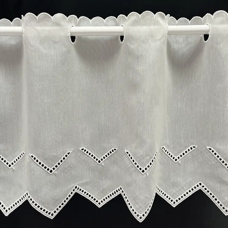 2,75 meter valletje nr. 488 hoogte 31cm creme | Vitrage valletjes
