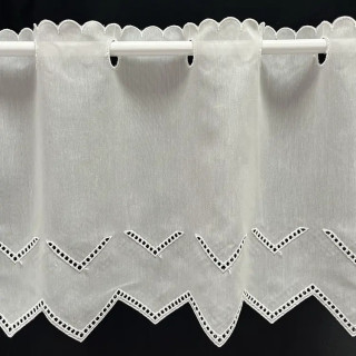2,75 meter valletje nr. 488 hoogte 31cm creme | Vitrage valletjes