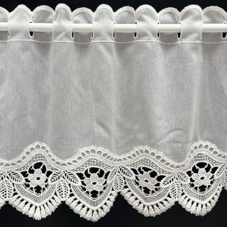 Valletje nr.464 wit met kant 36cm hoog