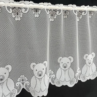 Valletje nr.463 wit met beer 45cm hoog