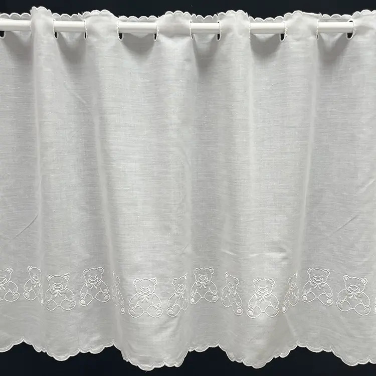 Valletje nr.374 wit 48cm hoog met beertjes