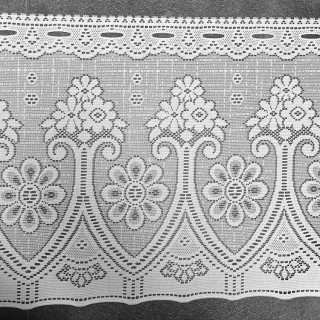 3,8 meter valletje nr. 140 wit 28cm hoog