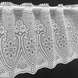 3,8 meter valletje nr. 140 wit 28cm hoog