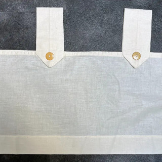 Lussenvalletje nr.284 ecru 36cm hoog