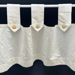 Lussenvalletje nr.284 ecru 36cm hoog