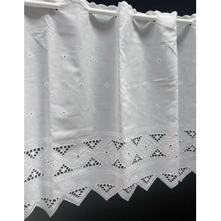 Valletje nr.593 wit hoogte 54cm | Valletjes gordijnen