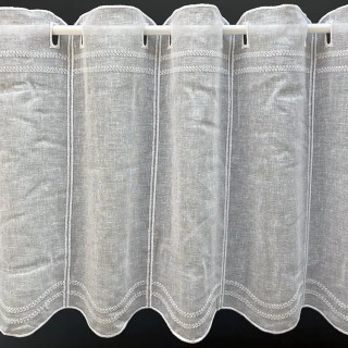 Valletje nr. 41 wit met hoogte 46cm / valletjes gordijnen