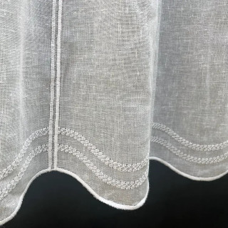 Valletje nr. 41 wit met hoogte 46cm / valletjes gordijnen