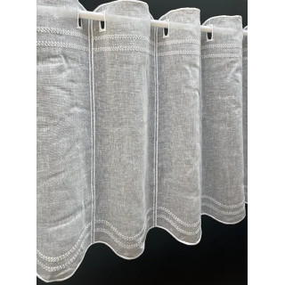 Valletje nr. 41 wit met hoogte 46cm / valletjes gordijnen