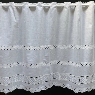 Valletje nr.264 wit hoogte 62cm | Valletjes gordijnen