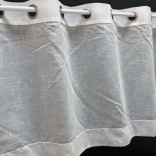 Valletje met ringen nr. 299 offwhite met hoogte 46cm