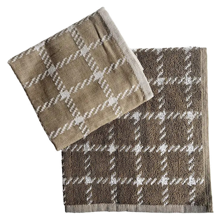 DDDDD keukenset bruin/beige geblokt | Theedoek en keukendoeken set