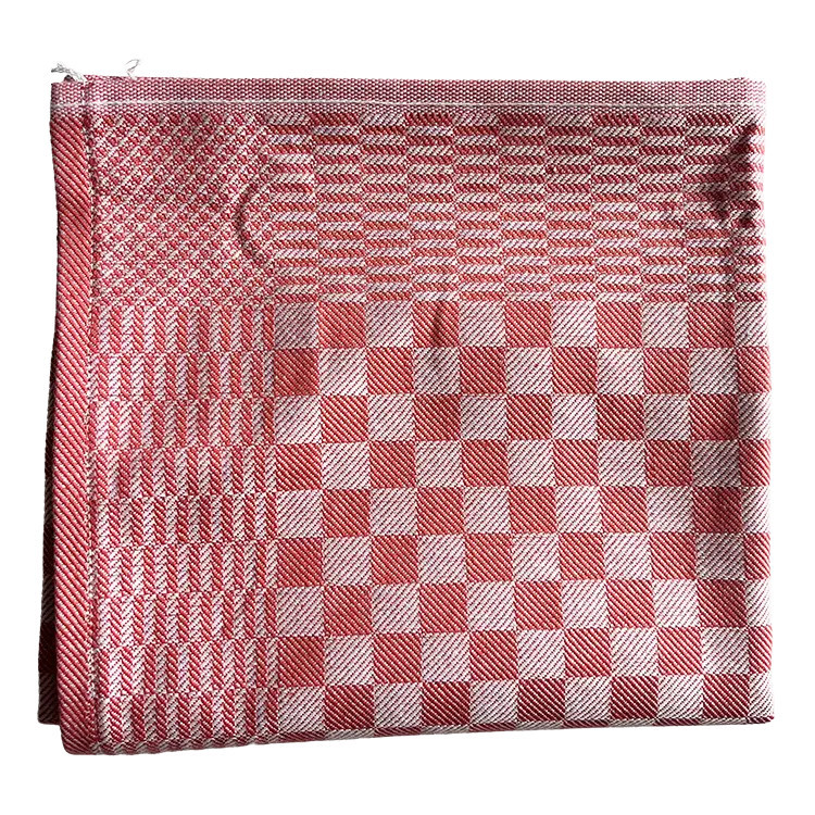 Theedoek rood | Kracht 50x70cm theedoek ruit