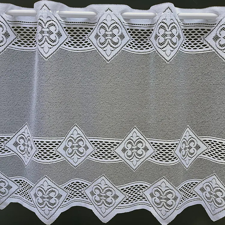Valletje nr.299 hoogte 50cm wit / valletjes gordijnen