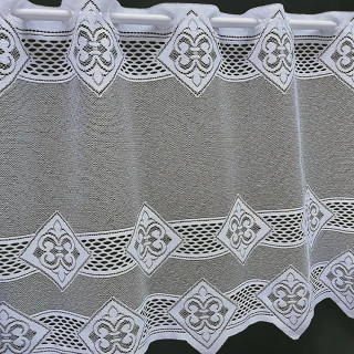Valletje nr.299 hoogte 50cm wit / valletjes gordijnen