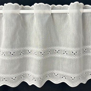 Valletje nr.821 hoogte 35 cm creme | Vitrage valletjes