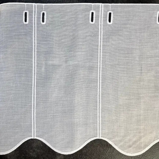 Valletje nr.2 hoogte 36cm wit | Vitrage valletjes