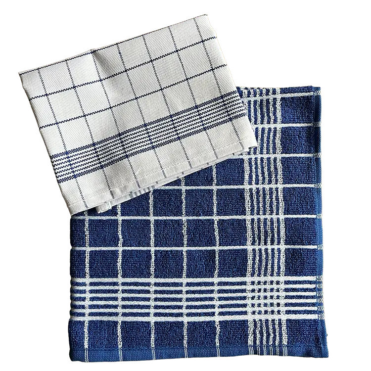 Kracht blauw geruit | Theedoek en keukendoek