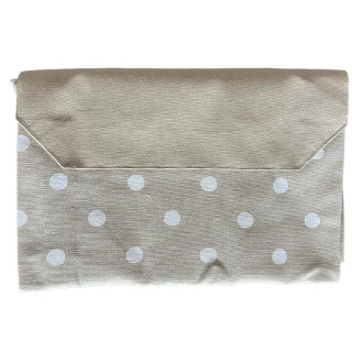 Halterschort beige stippen / Kracht schort
