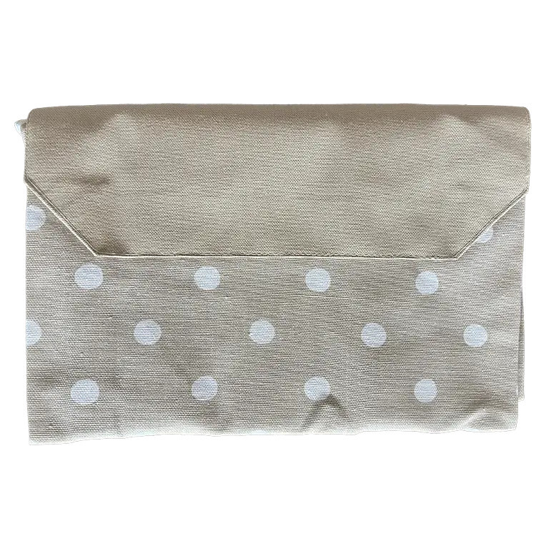 Halterschort beige stippen / Kracht schort