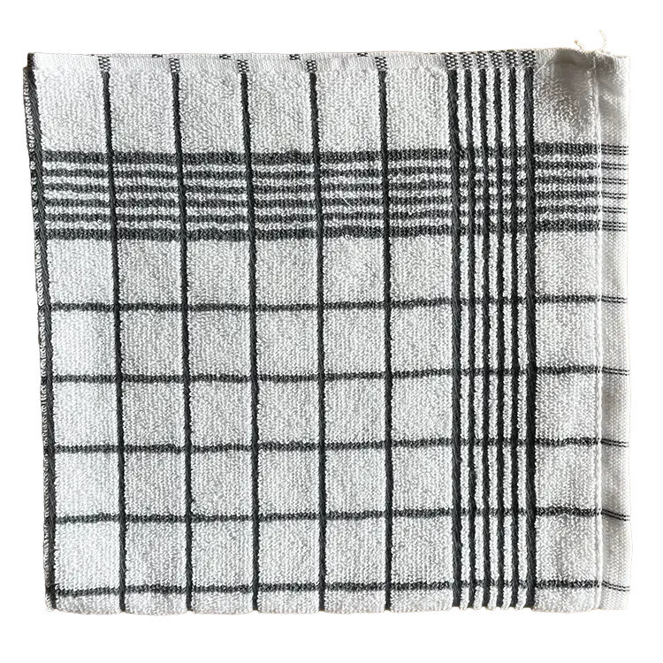 Kracht keukendoek wit/grijs geblokt | 50x50 cm
