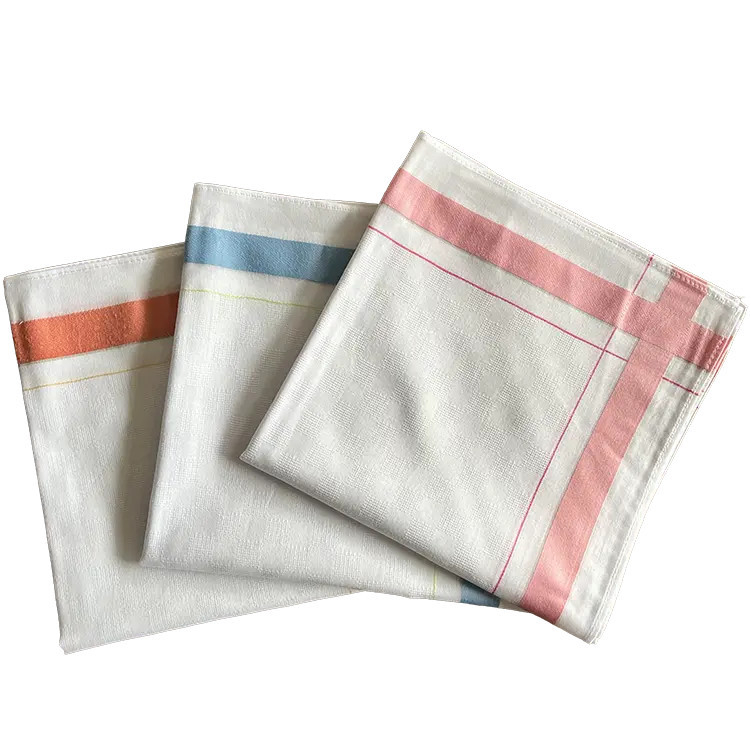 Katoenen grote dames zakdoeken 6 stuks (nr. 18) | 35x35cm