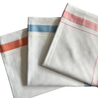 Katoenen grote dames zakdoeken 6 stuks (nr. 18) | 35x35cm