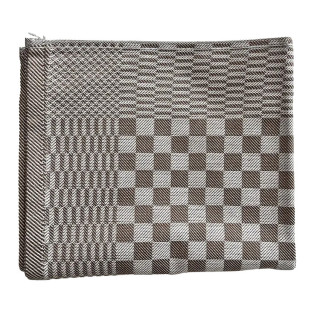 Theedoek taupe | Kracht 50x70cm theedoek ruit