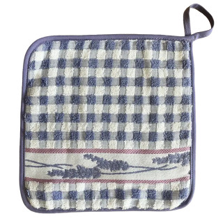 Pannenlap met lavendel lila | Badstof pannenlappen