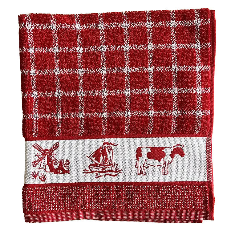 DDDDD keukendoek Dutchie holland rood | Keukendoek 100% katoen