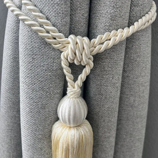 Gerster embrasse beige/natuur | Gordijnkwasten 78cm
